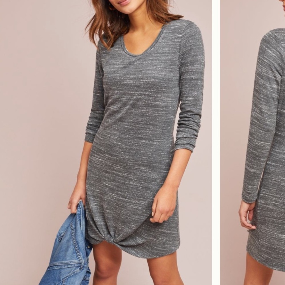 Anthropologie Dolman dress in grey.